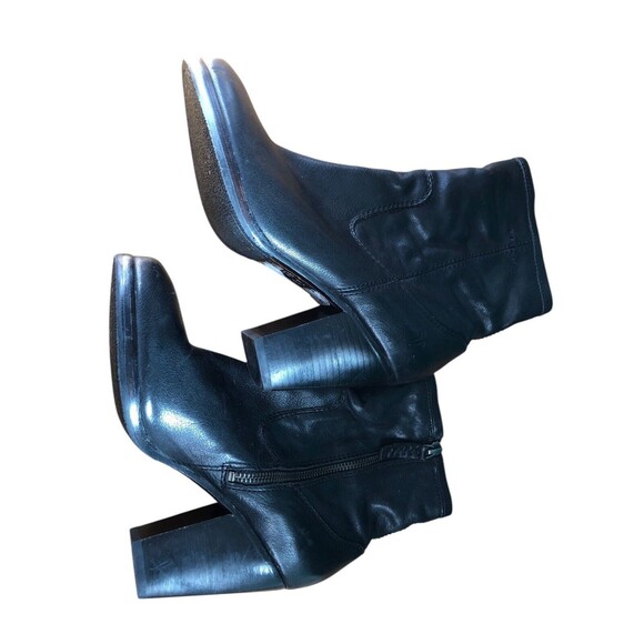 Frye Patty Artisan Zip Womens 7.5M Ankle Boots Black Leather - Picture 6 of 12